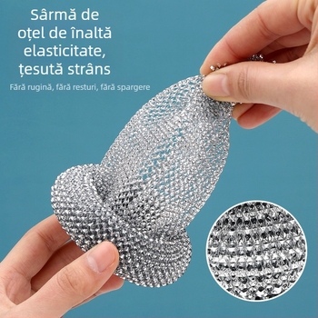Oala antiaderentă de bucătărie nu vă rănește mâinile cu mâner nou Nano perie de spălat vase perie de oală