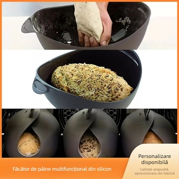 Mașină de făcut pâine multifuncțională creativă din silicon, abur de legume din silicon, tavă de copt pâine din silicon, prăjitor de pâine