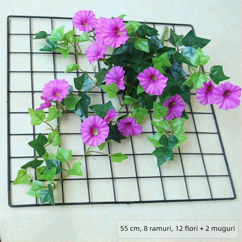 Glorie simulată a dimineții, Glorie a dimineții, Floare artificială, Floare artificială, Floare din plastic din ratan, Floare decorativă, Orhidee păianjen pentru agățat de perete, Amazon CrossBorder