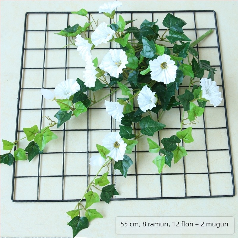 Glorie simulată a dimineții, Glorie a dimineții, Floare artificială, Floare artificială, Floare din plastic din ratan, Floare decorativă, Orhidee păianjen pentru agățat de perete, Amazon CrossBorder