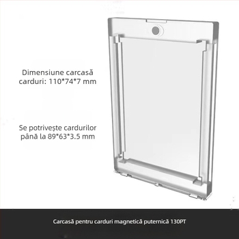 Cutie de carduri portabilă cu încuietoare, cutie de carduri din aliaj de aluminiu, cutie de depozitare pentru carduri PSA Rating Card Star, cutie de cărămidă magnetică puternică pentru carduri BGS