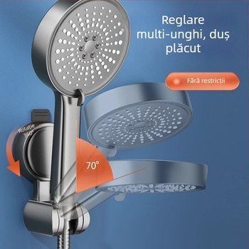 Suport de duș cu ventuză, fix, artefact, detașabil, reglabil, baie, duș, accesorii pentru sprinklere, fără perforații
