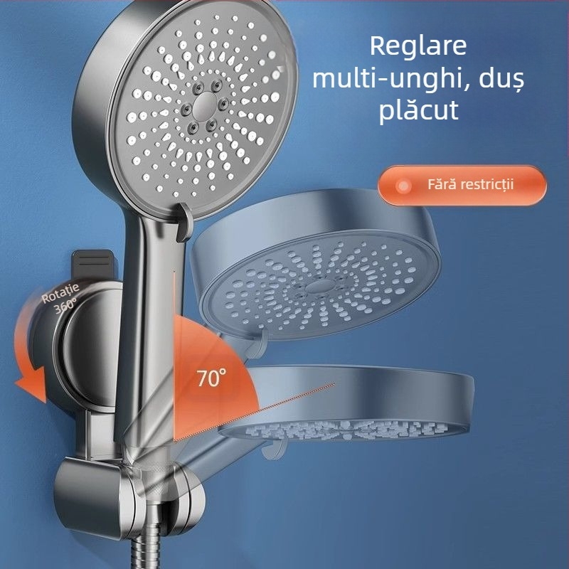 Suport de duș cu ventuză, fix, artefact, detașabil, reglabil, baie, duș, accesorii pentru sprinklere, fără perforații