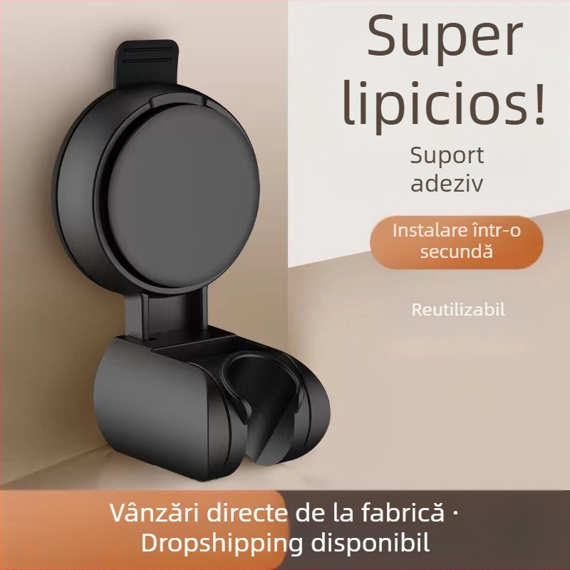 Suport de duș cu ventuză, fix, artefact, detașabil, reglabil, baie, duș, accesorii pentru sprinklere, fără perforații
