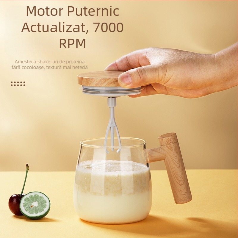 Cupă de amestecare din sticlă, ceașcă electrică automată de amestecare, ceașcă de amestecare cu proteine din pudră de uz casnic, explozii transfrontaliere