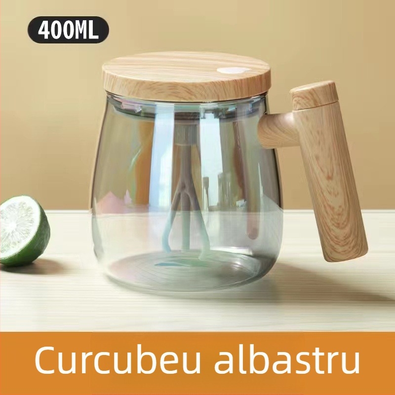 Cupă de amestecare din sticlă, ceașcă electrică automată de amestecare, ceașcă de amestecare cu proteine din pudră de uz casnic, explozii transfrontaliere