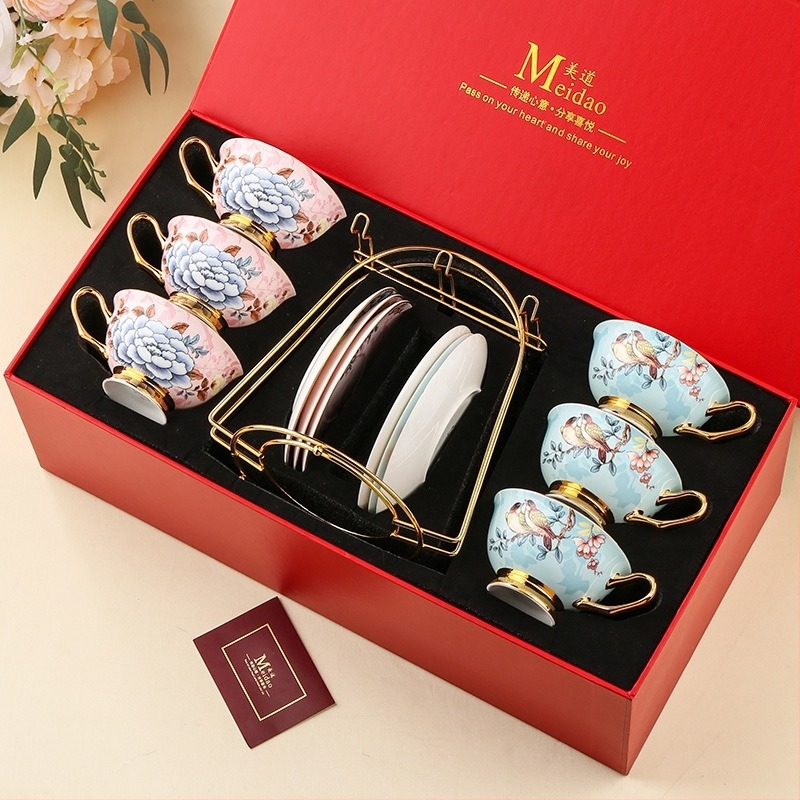 Ceașcă de cafea Meidao Alpine Sparrow, set de cești rafinat de înaltă calitate pentru cupluri, cadou de ziua de naștere pentru cel mai bun prieten