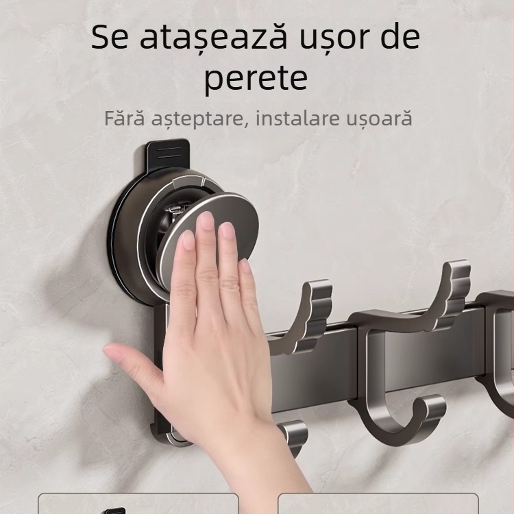 Cârlig de haine cu ventuză, cârlig de rând, cârlig de toaletă, prosop agățat, fără perforare, suport pentru prosoape de baie, cârlig din spate pentru ușă, cârlig de depozitare pentru baie, cârlig de intrare