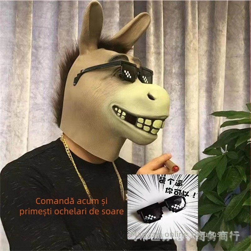 Factory Halloween cosplay amuzant animale pălărie mască amuzantă sculptură în nisip scuturare recuzită amuzantă transfrontalieră