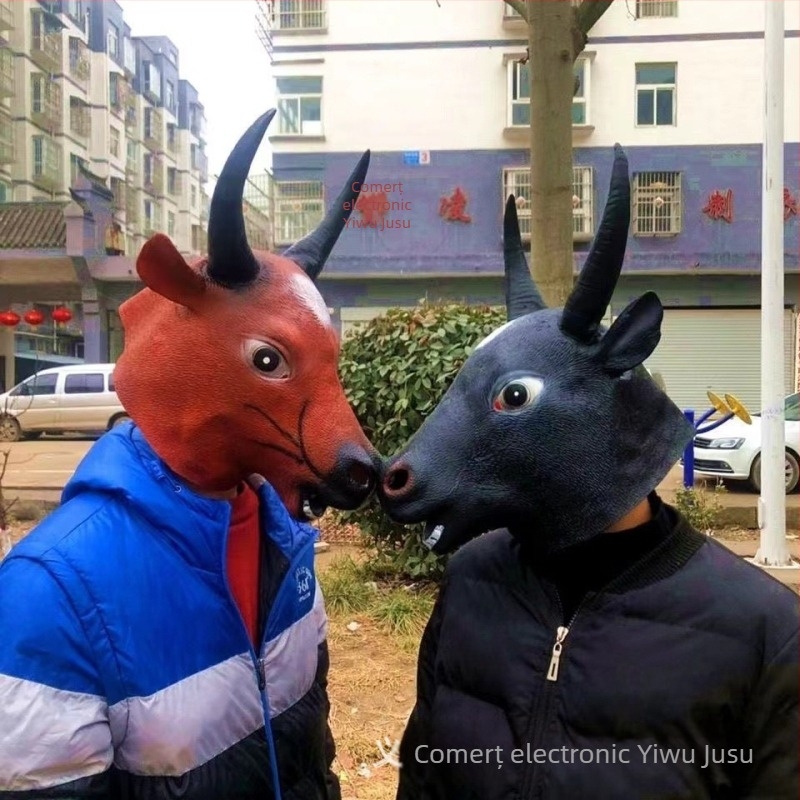 Factory Halloween cosplay amuzant animale pălărie mască amuzantă sculptură în nisip scuturare recuzită amuzantă transfrontalieră