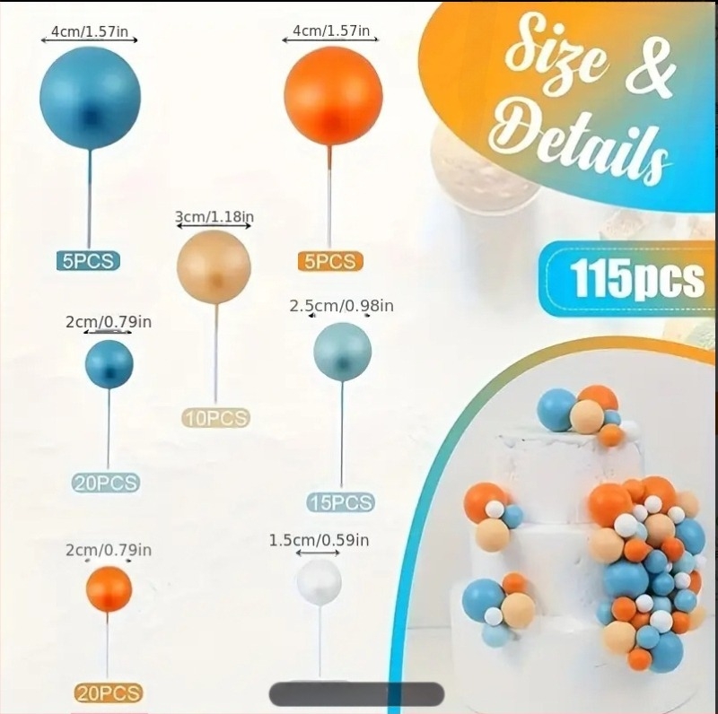 115 piese mini balon bilă aurie tort decorare costum DIY decorare pentru nuntă ziua de naștere atmosferă decorare