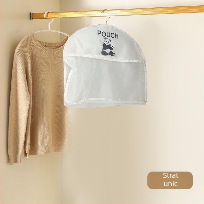 Multi-strat Panda șosete lenjerie sac de depozitare plasă respirabil lavabil pliabil sutien haine dulap ușă spate agățat sac