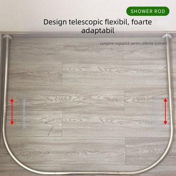 Stâlp telescopic din oțel inoxidabil roșu, direct din fabrică, plasă directă din fabrică, stâlp de haine, stâlp de perdea de duș, stâlp în formă de U, suport pentru stâlp de duș pentru baie, duș