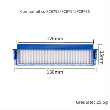 Potrivit pentru accesoriile robotului de măturat Philips, filtru cu perie laterală/FC8710/FC8810/FC8772