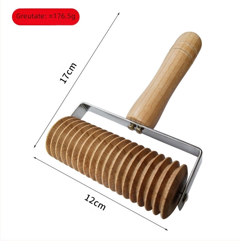 Rolă din lemn masiv, sucitor de găluște, stick de copt, gadgeturi din lemn, sucitor de găluște, piele, gadgeturi de bucătărie de uz casnic