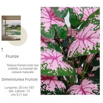 Transfrontalieră nouă simulare plantă verde nuntă roz floare artificială casă living room podea bonsai bonsai 24 flori simulate