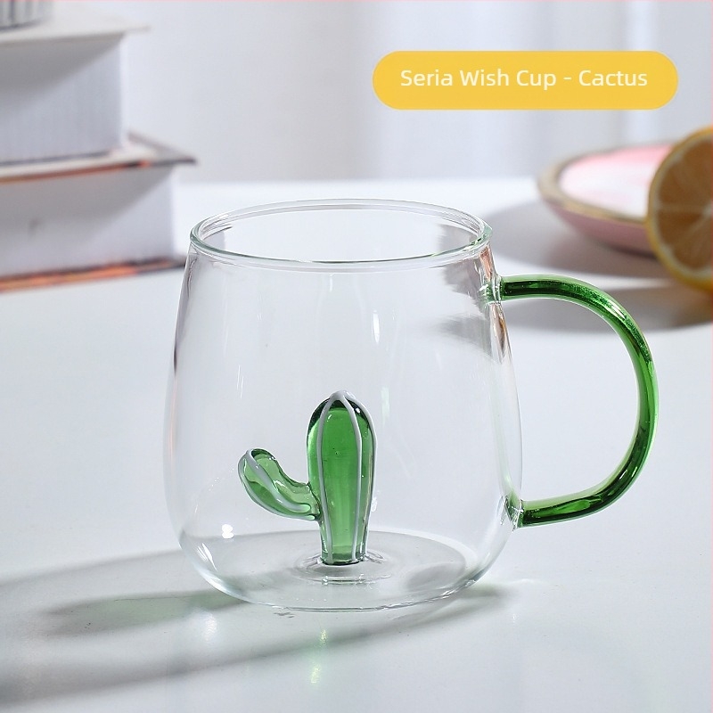 Mâner de culoare animală din sticlă, cu desene animate, cană tridimensională cu animale, cu conținut ridicat de borosilicat, en-gros, sticlă nouă cu valoare ridicată de culoare, cu mâner