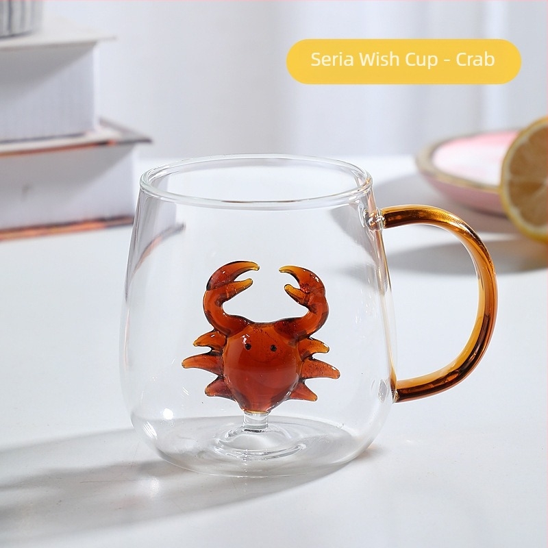 Mâner de culoare animală din sticlă, cu desene animate, cană tridimensională cu animale, cu conținut ridicat de borosilicat, en-gros, sticlă nouă cu valoare ridicată de culoare, cu mâner