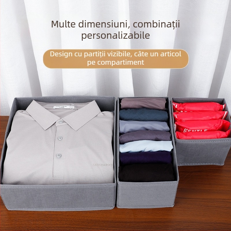 Cutie de depozitare pliabilă multifuncțională pentru haine, cutie de depozitare pentru haine, pantaloni și șosete, depozitare pentru lenjerie intimă acasă