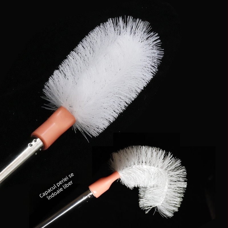 Perie cu găleată cu mâner lung, îngroșată, din oțel inoxidabil, dozator de apă, perie cu bilă de curățare, tijă telescopică pentru artefacte, perie cu găleată pură pentru apă minerală