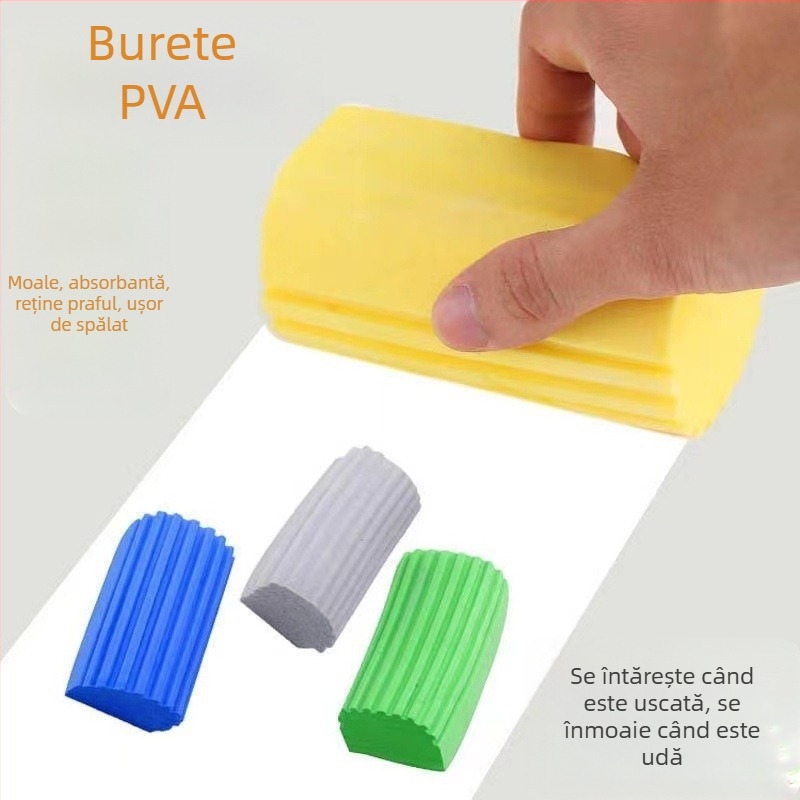 Burete de curățare multifuncțional, burete absorbant, burete de spălare auto, PVA, bucătărie, curățenie de uz casnic, bumbac, fără scame, absorbant