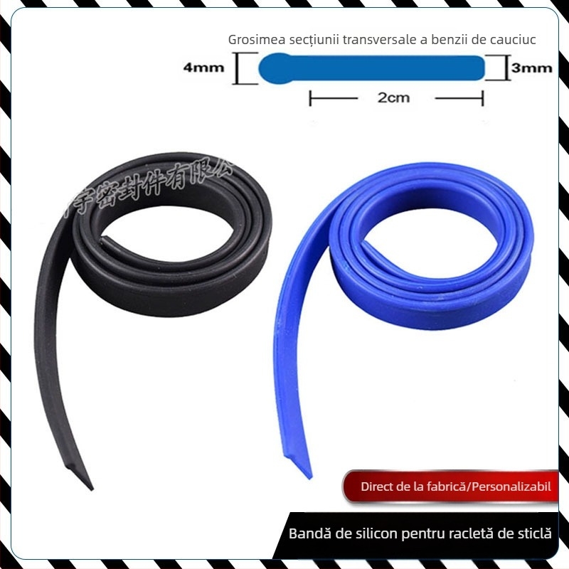 Racletă de sticlă auto-operată din fabrică, bandă de cauciuc de înlocuire pentru ștergătoare din oțel inoxidabil, bandă de piele pentru răzuitor de sticlă de 105 cm