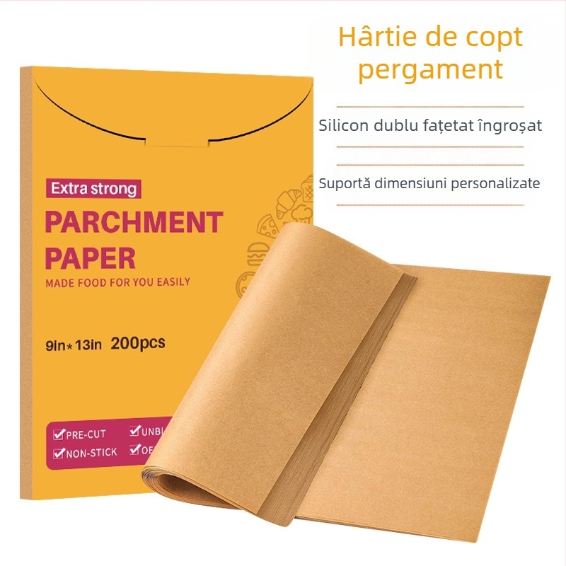 Hârtie de copt specială transfrontalieră pentru izolarea cărnii, hârtie specială pentru cuptor la temperatură înaltă, hârtie de copt de unică folosință, hârtie siliconică alimentară