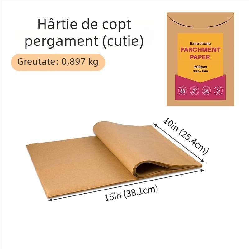 Hârtie de copt specială transfrontalieră pentru izolarea cărnii, hârtie specială pentru cuptor la temperatură înaltă, hârtie de copt de unică folosință, hârtie siliconică alimentară
