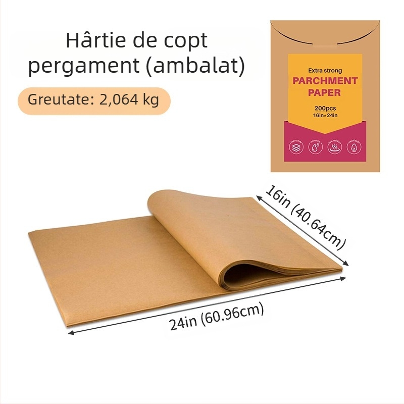 Hârtie de copt specială transfrontalieră pentru izolarea cărnii, hârtie specială pentru cuptor la temperatură înaltă, hârtie de copt de unică folosință, hârtie siliconică alimentară
