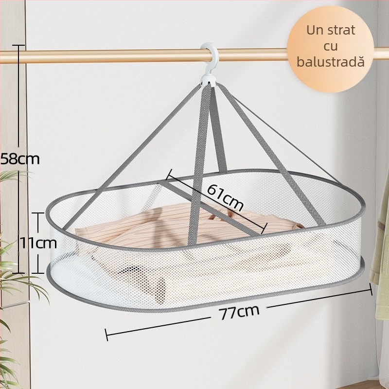 Vânzare directă din fabrică: Saci dreptunghiulari de uscare pentru uscarea hainelor din lână pentru a preveni deformarea, Coș de rufe cu plasă, En-gros