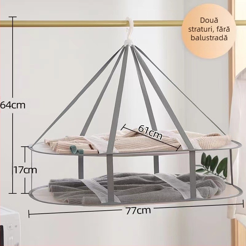 Vânzare directă din fabrică: Saci dreptunghiulari de uscare pentru uscarea hainelor din lână pentru a preveni deformarea, Coș de rufe cu plasă, En-gros