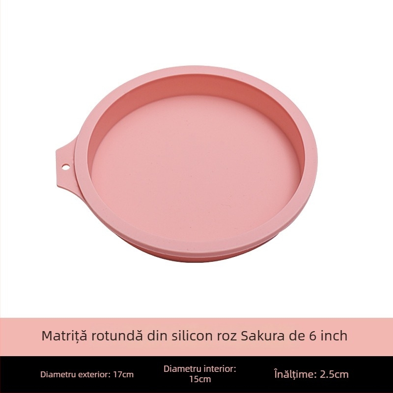 Fabrica de 4/6/8 inch silicon șifon tort matriță fără tăiere stratificată curcubeu mousse rotundă instrument de copt tort