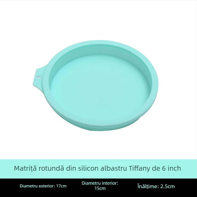 Fabrica de 4/6/8 inch silicon șifon tort matriță fără tăiere stratificată curcubeu mousse rotundă instrument de copt tort