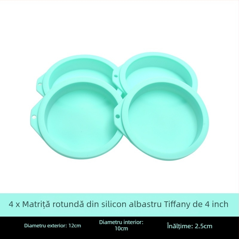 Fabrica de 4/6/8 inch silicon șifon tort matriță fără tăiere stratificată curcubeu mousse rotundă instrument de copt tort