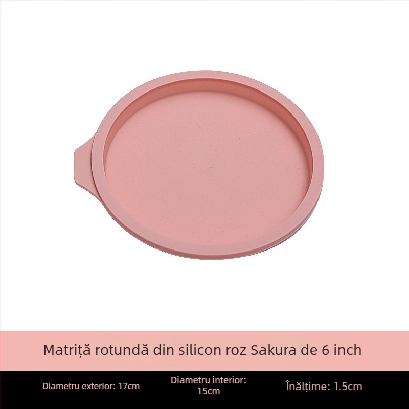 Fabrica de 4/6/8 inch silicon șifon tort matriță fără tăiere stratificată curcubeu mousse rotundă instrument de copt tort