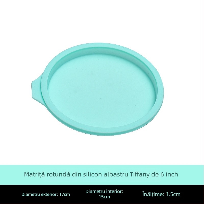 Fabrica de 4/6/8 inch silicon șifon tort matriță fără tăiere stratificată curcubeu mousse rotundă instrument de copt tort