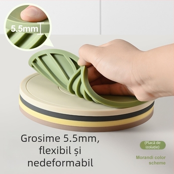 Izolație termică covoraș din silicon pentru masă, covoraș anti-opărire, covoraș pentru oală, special rezistent la temperaturi ridicate, bol, covoraș pentru coasere, uz casnic de înaltă calitate, sense