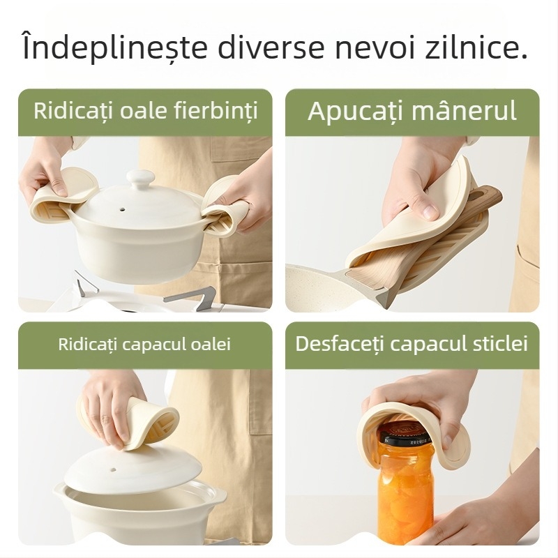 Izolație termică covoraș din silicon pentru masă, covoraș anti-opărire, covoraș pentru oală, special rezistent la temperaturi ridicate, bol, covoraș pentru coasere, uz casnic de înaltă calitate, sense