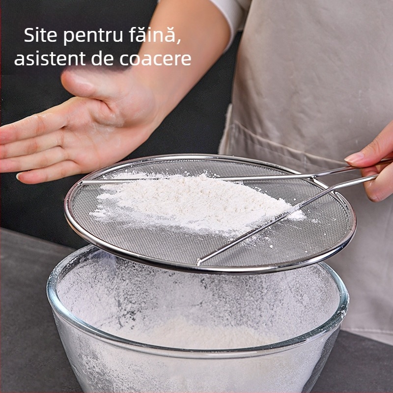 Oțel inoxidabil rezistent la ulei Splash Pot capac rotund bucătărie uz casnic rezistent la ulei plasă rezistentă la explozii cu mâner rezistent la ulei plasă rezistentă la stropire capac de scurgere rezistent la ulei