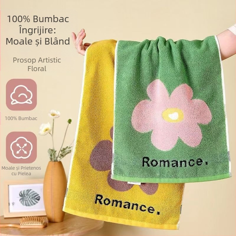 Prosop de bumbac pur, en-gros, din bumbac, îngroșat, prosop de spălat pentru cupluri, cu fibre lungi, bumbac închis la culoare, de înaltă calitate, cu logo brodat
