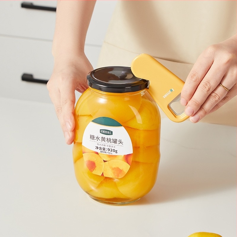 Deschizător de sticle de bere autocolant frigider multifuncțional creativ portabil deschizător de sticle de uz casnic frigider magnetic multifuncțional deschizător de conserve