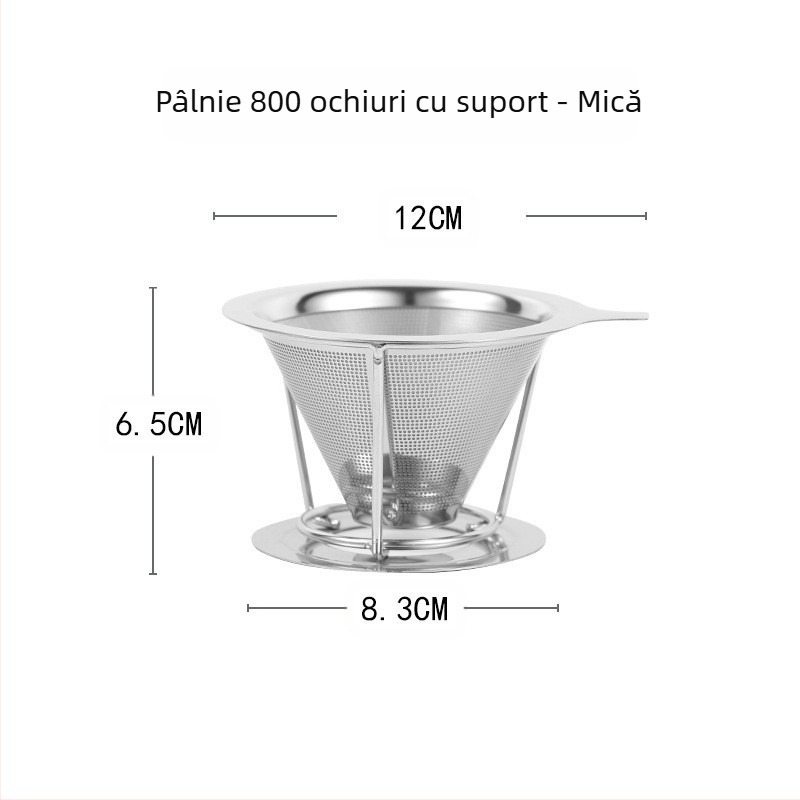 Filtru de cafea, Filtru de cafea, Ceașcă filtrantă, Ustensilă de cafea preparată manual, Scurgere de ceai, Hârtie fără filtru, Pâlnie de cafea criptată ultra-fină
