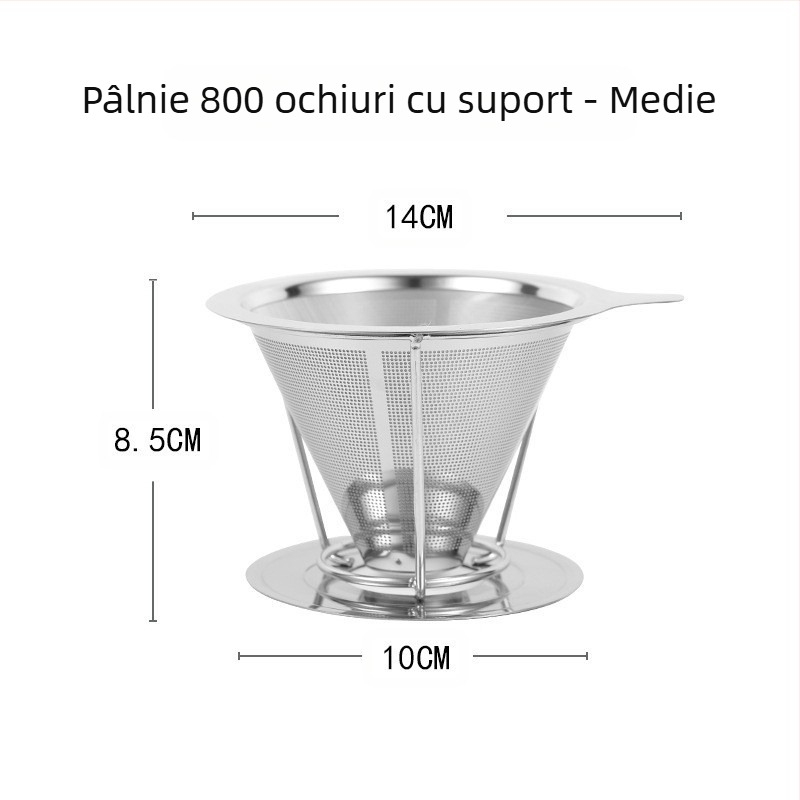 Filtru de cafea, Filtru de cafea, Ceașcă filtrantă, Ustensilă de cafea preparată manual, Scurgere de ceai, Hârtie fără filtru, Pâlnie de cafea criptată ultra-fină