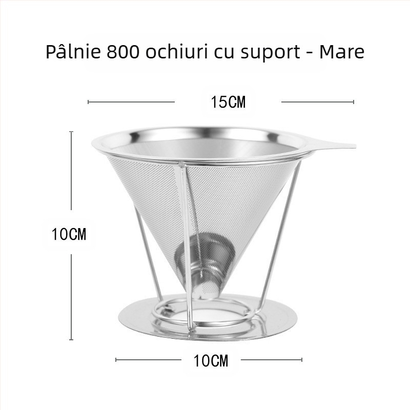 Filtru de cafea, Filtru de cafea, Ceașcă filtrantă, Ustensilă de cafea preparată manual, Scurgere de ceai, Hârtie fără filtru, Pâlnie de cafea criptată ultra-fină