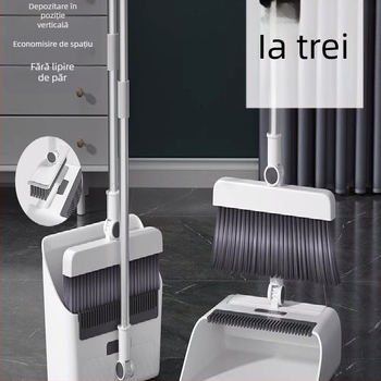Mătură pliabilă de uz casnic, făraș de praf, combinație de măturat, mătură unică, antiaderentă, absorbție magnetică, depozitare