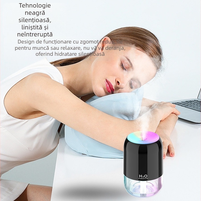 Simulare flacără aromaterapie mașină uz casnic arzător de tămâie cu atomizare cu ultrasunete umidificator lampă gradient colorat