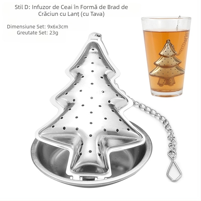 Sită de ceai din oțel inoxidabil, cană suspendată, artefact modern pentru prepararea ceaiului, scurgere de ceai pentru birou, cu tavă specială, o varietate de modele opționale