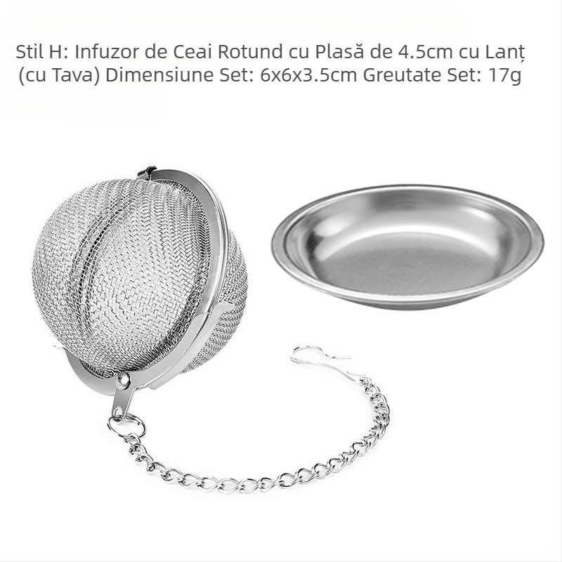 Sită de ceai din oțel inoxidabil, cană suspendată, artefact modern pentru prepararea ceaiului, scurgere de ceai pentru birou, cu tavă specială, o varietate de modele opționale