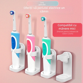 Suport pentru periuță de dinți electrică, suport de depozitare pentru periuță de dinți, montat pe perete, suport simplu pentru periuță de dinți, suport de depozitare pentru nevoile zilnice, suport pentru periuță de dinți