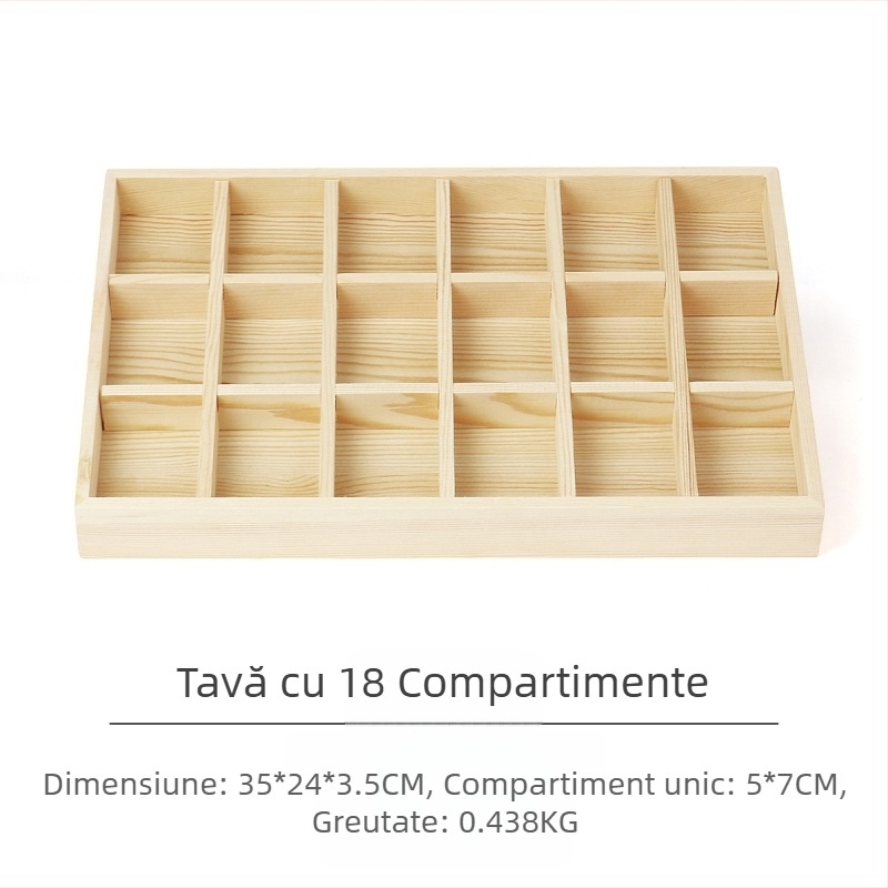 Placă de bijuterii din pin, inel de bijuterii, cercei, tavă, colier, pandantiv, depozitare de bijuterii, palet, recuzită, en-gros